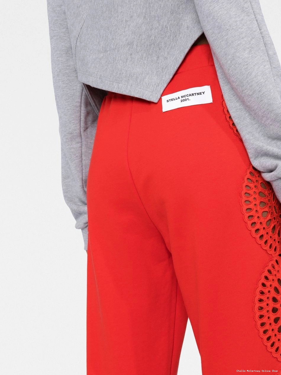 Cheap pants Women Stella McCartney track broderie-anglaise 0405
